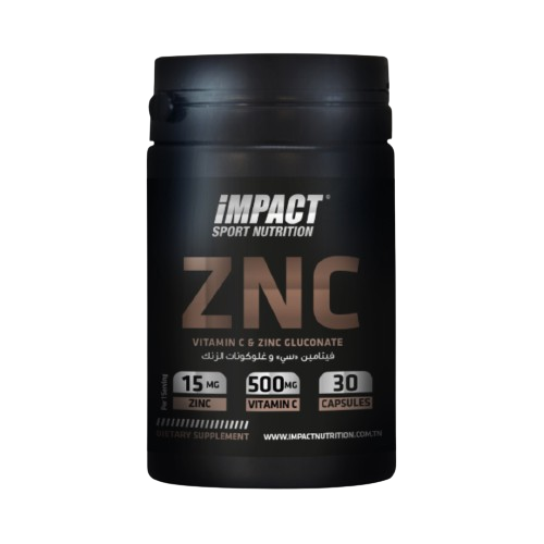 ZNC ZINC VITAMINE C 30 GELULES – Impact Sport Nutrition